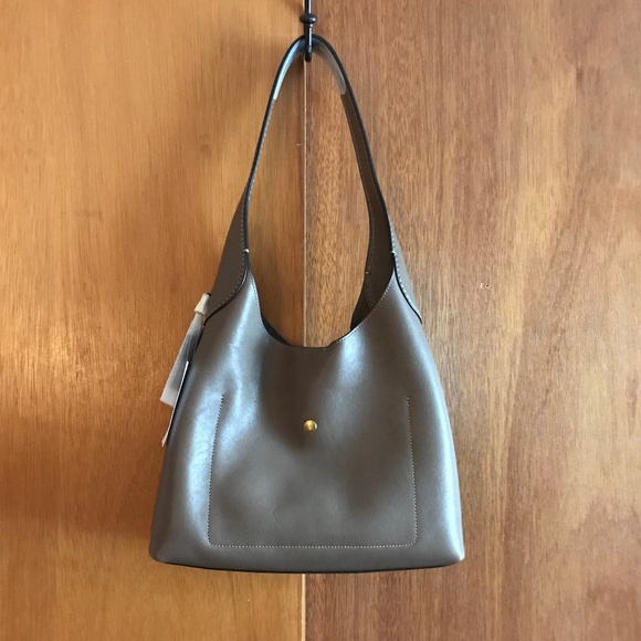 Coach Brooklyn Shoulder Bag 28 Dark Stone NWT - Picture 3 of 7